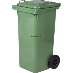 Heavy Duty Wheeled Waste Bin 120lt Green