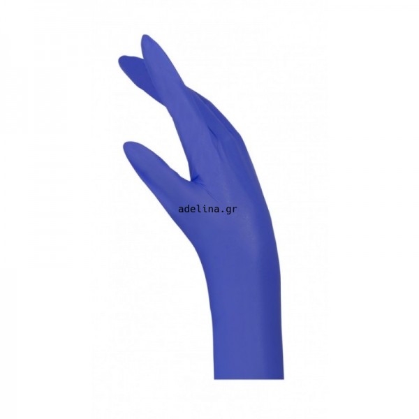 Blue Nitrile Gloves Powder Free Pack of 100 Pieces