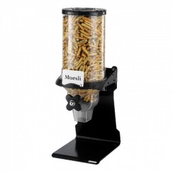 Profit Single 1 x 4 Liter Cereal Dispenser With Black Metal Stand